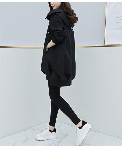 トレンチコート レディース スプリング 春 夏 秋 アウター マウンテンパーカー 羽織 カーディガン フォーマル 上着 膝丈 ミディアム ゆったり 大きい 通勤 オフィス 大人 おしゃれ きれい目 カジュアルコーデ 20代 30代 40代 送料無料 4colors全