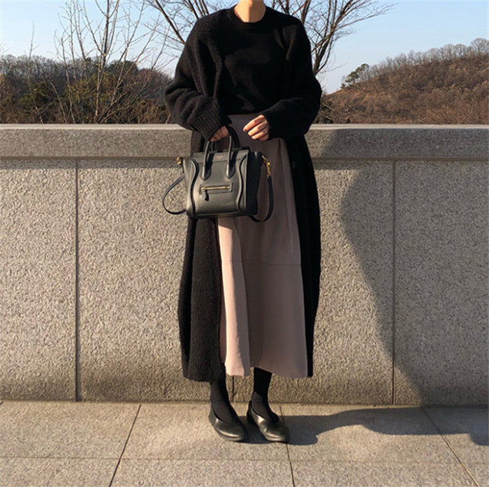 <br>カーディガン ニットカーディガン ロングカーディガン ロング マキシ ニット ロングカーデ ロングニット アウター レディース 秋冬 羽織り トップス 長袖 Vネック Iライン ローゲージニット リブ リブニット 長い 大きいサイズ 秋 冬 送料無料