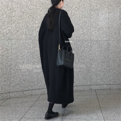 <br>カーディガン ニットカーディガン ロングカーディガン ロング マキシ ニット ロングカーデ ロングニット アウター レディース 秋冬 羽織り トップス 長袖 Vネック Iライン ローゲージニット リブ リブニット 長い 大きいサイズ 秋 冬 送料無料