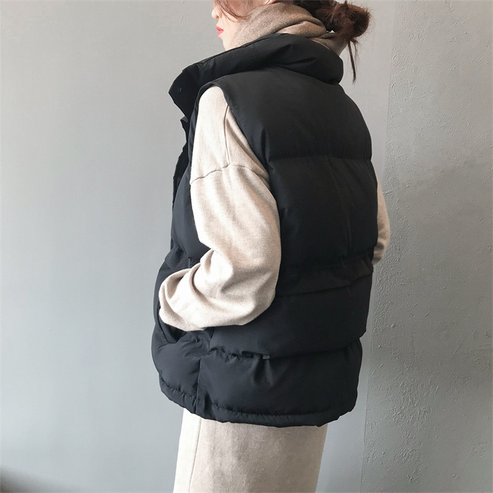<br>ベスト レディース  大きいサイズ アウター ジャケット ベスト 中綿 フェイクダウン 上着 羽織り ハイネック 軽い 軽量 秋 フェイク ダウンベスト 通勤 通学 暖かい 無地 お出かけ 秋冬 ノースリーブ ゆったり 体型カバー 大人可愛い 送料無料