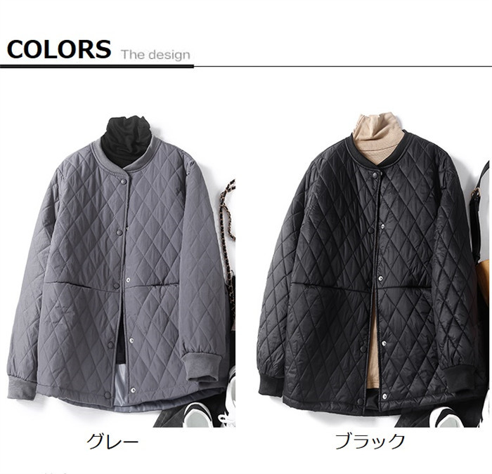 <br>洗える キルティングコート 中わた 長袖 レディースファッション アウター ジャケット コート 春秋冬 裏地あり キルト キルティング ゆったりめ 中綿 防寒 レディース 冬 大きいサイズ ビッグシルエット シンプル 極暖 秋冬 羽織り シンプル きれいめ 送料無料