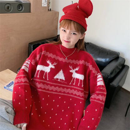 <br>送料無料 クリスマスセーター クリスマス ニットセーター レディース 可愛いトップス 長袖 ハイネック サークルネック 洗えるニット ニット ゆったり 長袖 おしゃれ インナー 無地 シンプル 韓国ファッション  秋冬 きれいめ