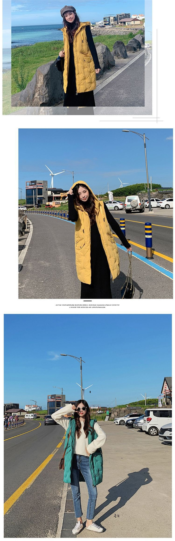 <br>ダウンベスト レディース ロングジレ 大きいサイズ ロングダウンベスト フード付き アウター ジャケット ベスト 中綿 フェイクダウン 上着 羽織り ハイネック 軽い 軽量 秋 フェイク 通勤 通学 暖かい 無地 お出かけ 秋冬 ノースリーブ 大人可愛い 送料無料