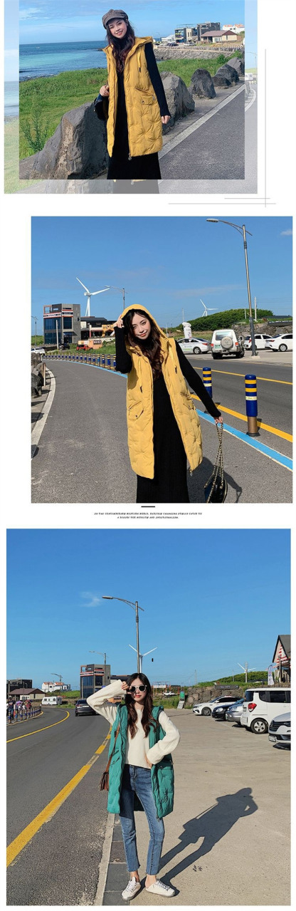 <br>ダウンベスト レディース ロングジレ 大きいサイズ ロングダウンベスト フード付き アウター ジャケット ベスト 中綿 フェイクダウン 上着 羽織り ハイネック 軽い 軽量 秋 フェイク 通勤 通学 暖かい 無地 お出かけ 秋冬 ノースリーブ 大人可愛い 送料無料