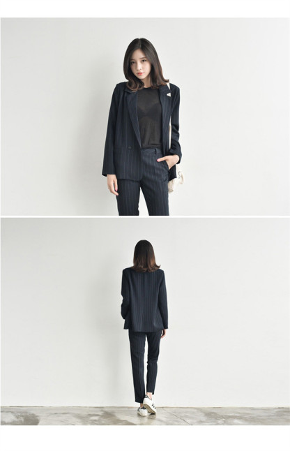 <br>スーツ レディース セットアップ ストライプ 洗える ビジネススーツ レディーススーツ 大きいサイズ フォーマル 入学式 ママスーツ 七五三 オフィス 2点セット パンツスーツ 上下 ジャケット 長袖 通勤 OL 女性らしい カジュアル 卒業式 ママ オシャレ 着痩せ 送料無料