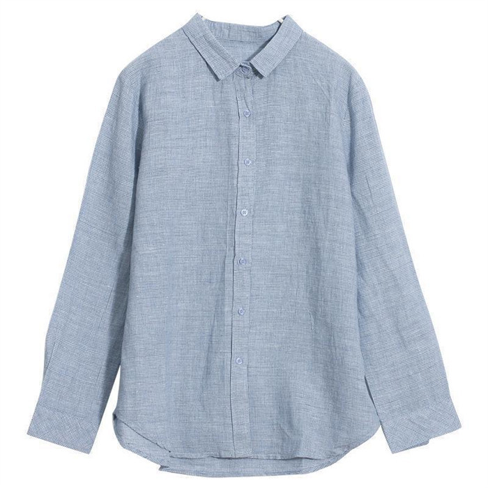 綿麻 シャツ ガーゼシャツ ブラウス レディース 綿麻シャツ チュニック 羽織り コットン ベーシック コットンシャツ トップス 長袖 無地 プレゼント 30代 40代 50代 春夏秋冬 送料無料 柔らか 長袖シャツ スーツインナー ビッグシルエット