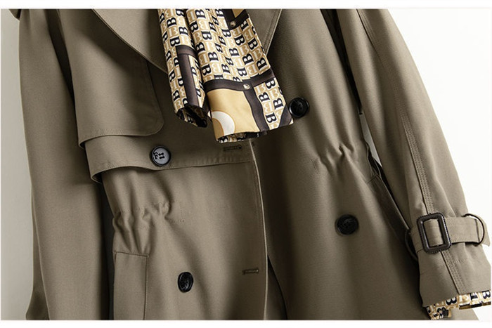 トレンチコート レディース ミドル丈 厚手 aライン ベルト付き ダブルボタン 無地 おしゃれ 春秋 アウター スプリングコート 就活 ビジネス 定番 通勤 コート 夏 ロングコート 羽織り トレンチ 大きいサイズ きれいめ 入園式 卒業式 送料無料