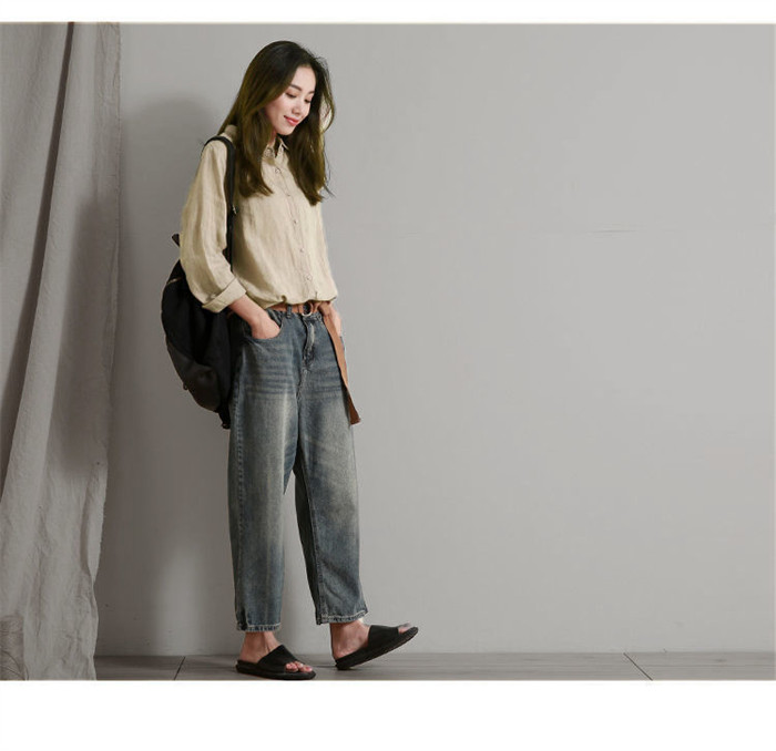 <br>綿麻 シャツ ガーゼシャツ ブラウス レディース 綿麻シャツ チュニック 羽織り コットン ベーシック コットンシャツ トップス 長袖 無地 プレゼント 