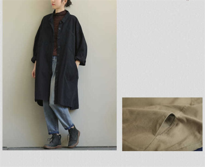 <br>トレンチコート レディース ロング 秋 厚手 Iライン ダブルボタン スリット 無地 おしゃれ 春秋 アウター スプリングコート 就活 ビジネス 定番 通勤 コート 春 ロングコート 羽織り