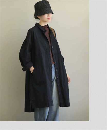 <br>トレンチコート レディース ロング 秋 厚手 Iライン ダブルボタン スリット 無地 おしゃれ 春秋 アウター スプリングコート 就活 ビジネス 定番 通勤 コート 春 ロングコート 羽織り