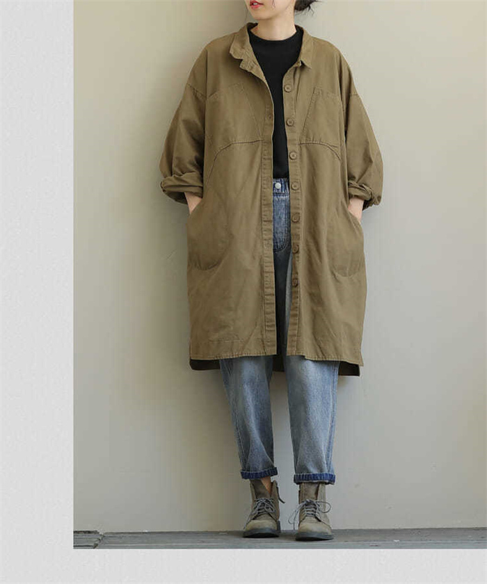 <br>トレンチコート レディース ロング 秋 厚手 Iライン ダブルボタン スリット 無地 おしゃれ 春秋 アウター スプリングコート 就活 ビジネス 定番 通勤 コート 春 ロングコート 羽織り