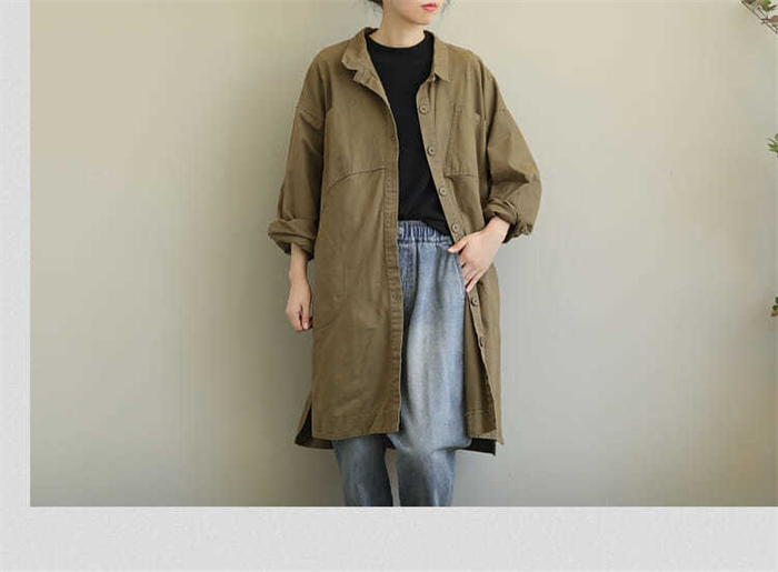 <br>トレンチコート レディース ロング 秋 厚手 Iライン ダブルボタン スリット 無地 おしゃれ 春秋 アウター スプリングコート 就活 ビジネス 定番 通勤 コート 春 ロングコート 羽織り