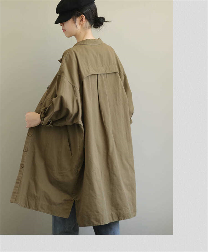 <br>トレンチコート レディース ロング 秋 厚手 Iライン ダブルボタン スリット 無地 おしゃれ 春秋 アウター スプリングコート 就活 ビジネス 定番 通勤 コート 春 ロングコート 羽織り