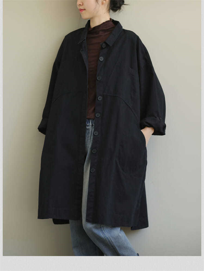 <br>トレンチコート レディース ロング 秋 厚手 Iライン ダブルボタン スリット 無地 おしゃれ 春秋 アウター スプリングコート 就活 ビジネス 定番 通勤 コート 春 ロングコート 羽織り