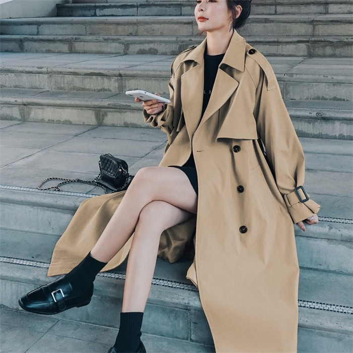 <br>送料無料 トレンチコート レディース ロング 厚手 aライン ベルト付き ダブルボタン スリット 無地 おしゃれ 春秋 スプリングコート 就活 通勤 コート 春 夏 ロングコート 羽織り ロング丈 トレンチ 大きいサイズ きれいめ 春夏秋冬