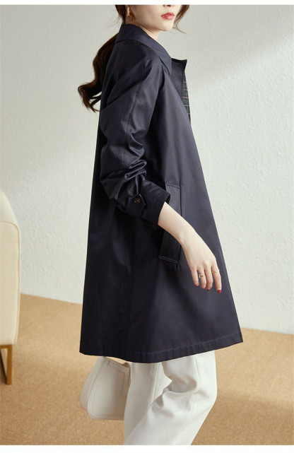 <br>トレンチコート レディース ショート丈 aライン ダブルボタン スリット 無地 おしゃれ 春秋 アウター スプリングコート 就活 ビジネス 定番 通勤 コート 春 夏 ロングコート 