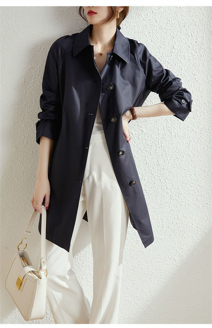 <br>トレンチコート レディース ショート丈 aライン ダブルボタン スリット 無地 おしゃれ 春秋 アウター スプリングコート 就活 ビジネス 定番 通勤 コート 春 夏 ロングコート 