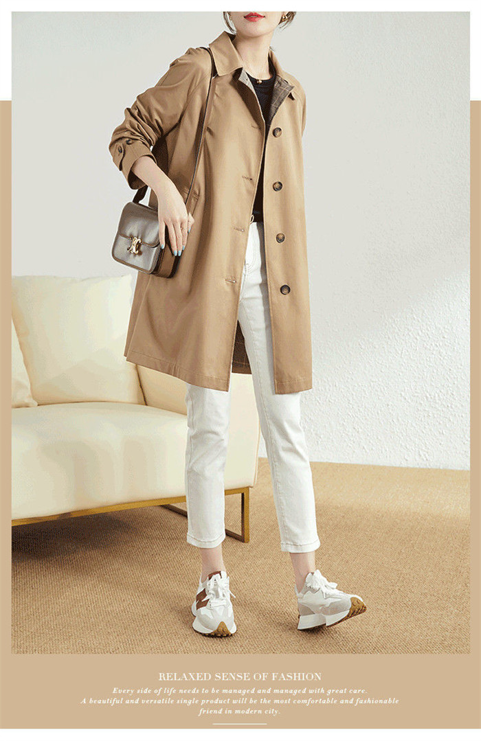 <br>トレンチコート レディース ショート丈 aライン ダブルボタン スリット 無地 おしゃれ 春秋 アウター スプリングコート 就活 ビジネス 定番 通勤 コート 春 夏 ロングコート 