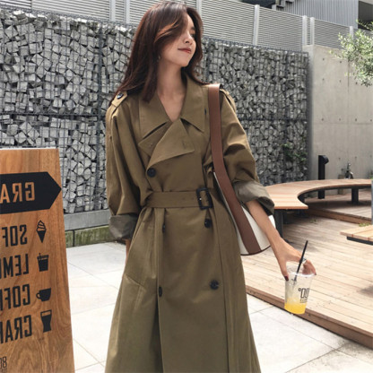 <br>トレンチコート レディース ロング丈 aライン ダブルボタン ベルト付き 無地 おしゃれ 春秋 アウター スプリングコート 就活 ビジネス 定番 通勤 コート 春 夏 ロングコート 羽織り ロング 大きいサイズ きれいめ 入園式 卒業式 送料無料
