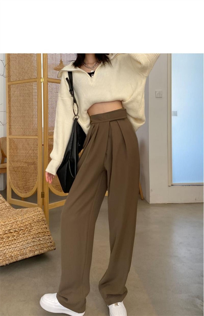 <br>タックワイドパンツ ボトムス 美シルエット ハイウエスト カジュアル きれいめ おしゃれ 体型カバー 韓国ファッション パンツ レディース ワイドパンツ タックパンツ テーパードパンツ 春夏 大きいサイズ 黒 オフィス 送料無料