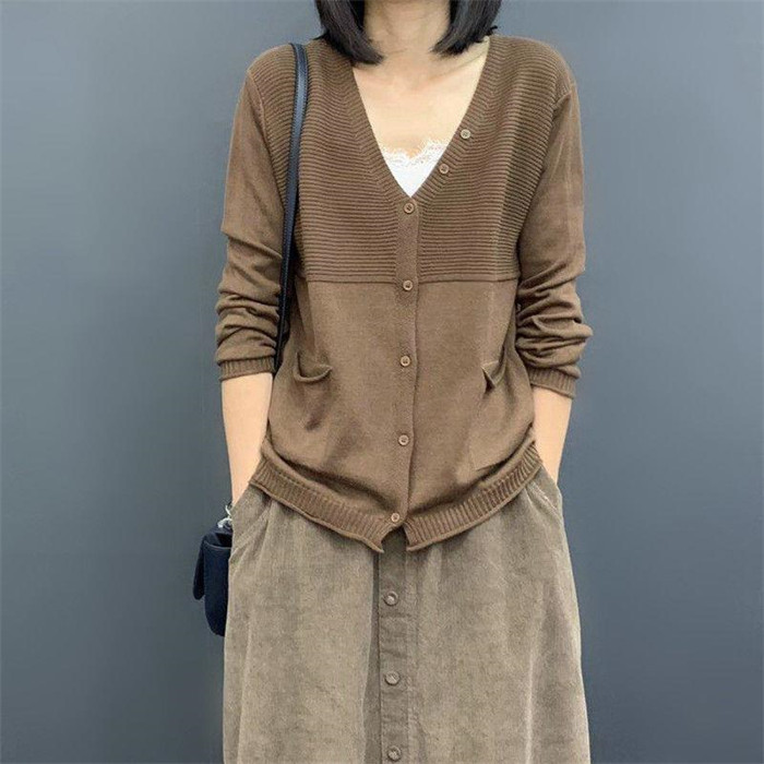 <br>ニットカーディガン カーディガン ニット 羽織 ロングニット ロングカーディガン レディース トップス リブニット 前開き 春 秋 ロングアウター