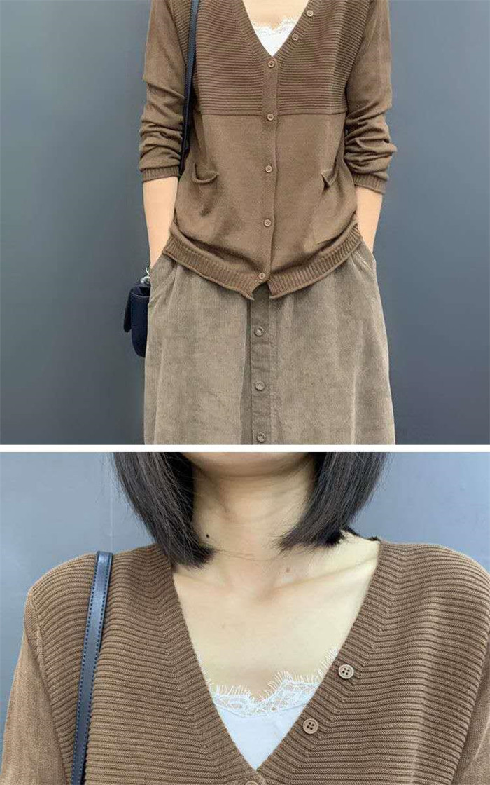 <br>ニットカーディガン カーディガン ニット 羽織 ロングニット ロングカーディガン レディース トップス リブニット 前開き 春 秋 ロングアウター