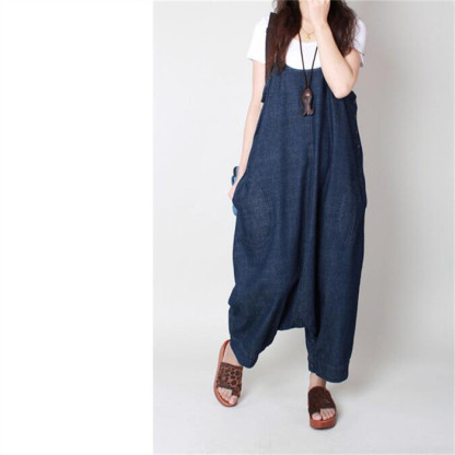 <br>デニムサロペット オールインワン レディース デニム 夏 秋 大人気 サロペット デニムオールインワン デニムワイドパンツ ロング マキシ丈 春 夏 ゆったり 無地