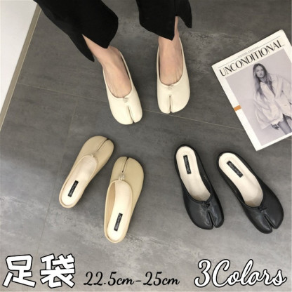 送料無料 足袋パンプス 足袋 パンプス ストラップ バレエ シューズ ぺたんこ シューズ レディース ブラック バレリーナ 靴 タビパンプス ヒール レディース ローヒール 靴 柔らかい 歩きやすい 疲れにくい 痛くない PU