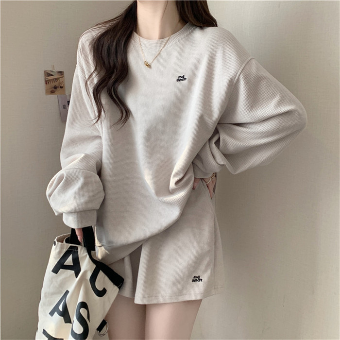 <br>セットアップ レディース ワッフル ワッフルセットアップ Tシャツ 長袖 パンツ カジュアル 短パン ルームウェア 楽ちん ゆったり 送料無料 夏 40代 おしゃれ 着痩せ パンツスーツ 大きいサイズ きれいめ スポーツ 通勤 お洒落 着痩せ 春夏 女性