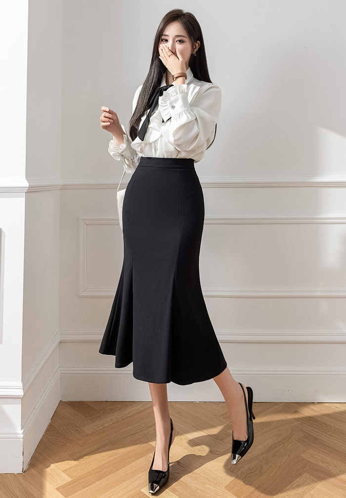 ロングスカート　マーメードライン　レディース　ミモレ丈　タイトライン　マーメードスカート　タイト　着痩せ　無地　ハイウエスト　おしゃれ　高級感　フォーマル　上品　入園式　卒業式　オフィス　OL　春夏　脚長効果　ファッション