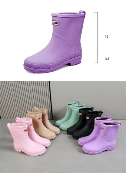 送料無料 レインブーツ レディース 防水ブーツ ショートブーツ 防水 ローヒール 梅雨 歩きやすい 大きいサイズ チェルシーブーツ 幅広 甲高 ダック 厚底 滑りにくい レインショートブーツ 雨用 夏 長靴 雪 雨の日 可愛い インサイドハイト+外増高