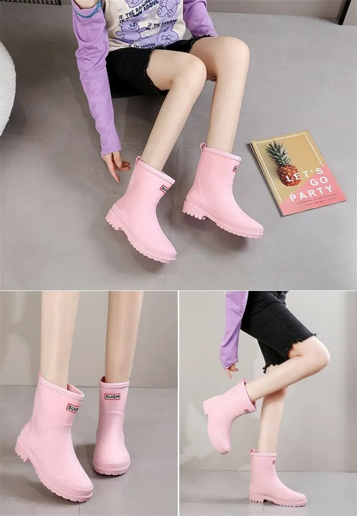 送料無料 レインブーツ レディース 防水ブーツ ショートブーツ 防水 ローヒール 梅雨 歩きやすい 大きいサイズ チェルシーブーツ 幅広 甲高 ダック 厚底 滑りにくい レインショートブーツ 雨用 夏 長靴 雪 雨の日 可愛い インサイドハイト+外増高