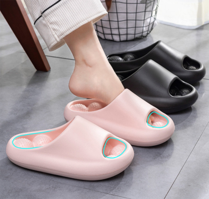 スリッパ 健康サンダル バススリッパ レディース メンズ 男女兼用 足つぼ マッサージ 厚底サンダル 室内 外履き ルームシューズ シャワーサンダル シャワースリッパ 水切り 穴付き