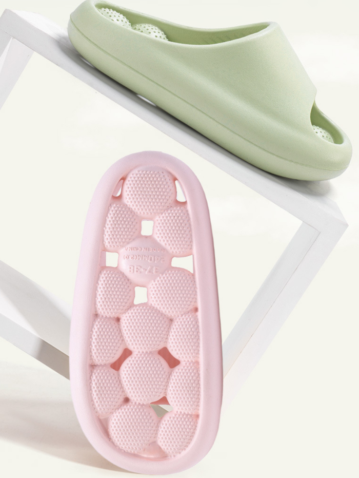 スリッパ 健康サンダル バススリッパ レディース メンズ 男女兼用 足つぼ マッサージ 厚底サンダル 室内 外履き ルームシューズ シャワーサンダル シャワースリッパ 水切り 穴付き