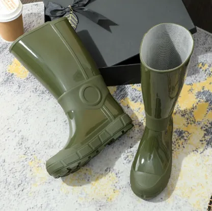 送料無料 レインブーツ レディース 防水ブーツ ロングブーツ 防水 ローヒール 梅雨 歩きやすい 大きいサイズ ロングブーツ 幅広 甲高 ダック 厚底 滑りにくい 黒 レインショートブーツ 雨用 夏 長靴 雪 雨の日 完全防水 可愛い送料無料 インサイドハイト+外増高