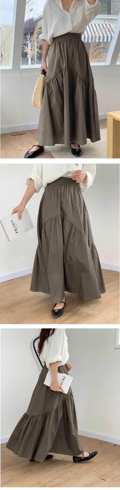 スカート ロング レディース 黒 大きいサイズ ティアードカート ティアード フレアスカート フレア バルーンスカート ボトムス 春 秋 春物 ロングスカート ミモレ丈 シンプル きれいめ ブラック カジュアル 秋冬 大人可愛い 送料無料