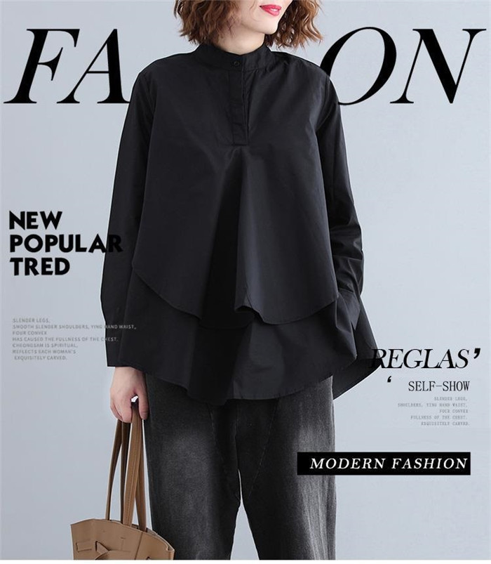 <br>ブラウス T-シャツ レディース フレアブラウス ロングブラウス シャツブラウス トップス チュニック 長袖 ナチュラル 着痩せ ゆったり 体型カバー