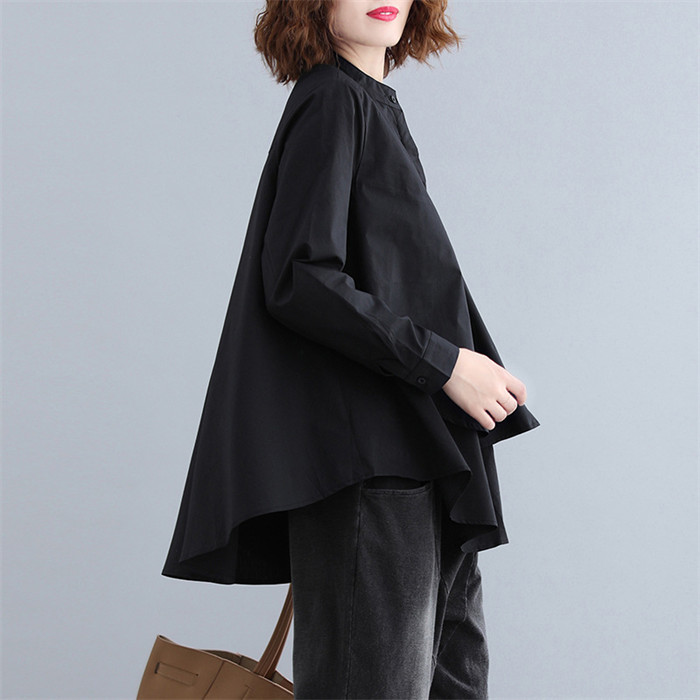 <br>ブラウス T-シャツ レディース フレアブラウス ロングブラウス シャツブラウス トップス チュニック 長袖 ナチュラル 着痩せ ゆったり 体型カバー