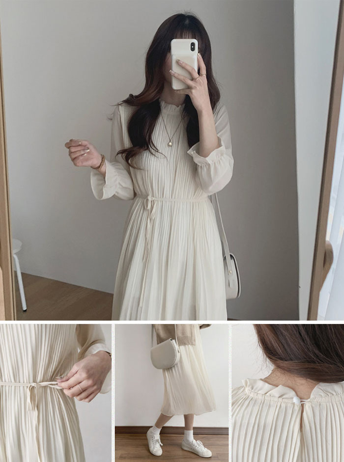 シフォンワンピース　ワンピース　ミモレ丈　シフォン　長袖　ロングワンピース　ギャザー　大きいサイズ　結婚式　二次会　お出かけ　お呼ばれ　おしゃれ　可愛い　大人　上品　カジュアル