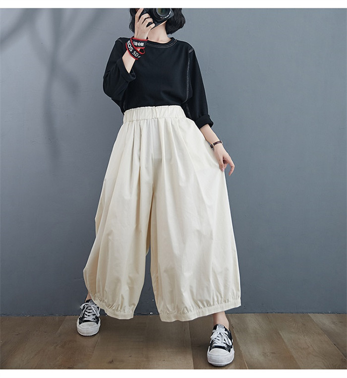 <br>ワイドパンツ ロング レディース 黒 大きいサイズ ワイド バルーンパンツ ボトムス 秋 秋物 秋冬 シンプル きれいめ ブラック カジュアル 大人可愛い 送料無料 ロングパンツ 秋冬 マキシ丈 通勤 日常 ゆったり系 無地 体型カバー ウェストゴム
