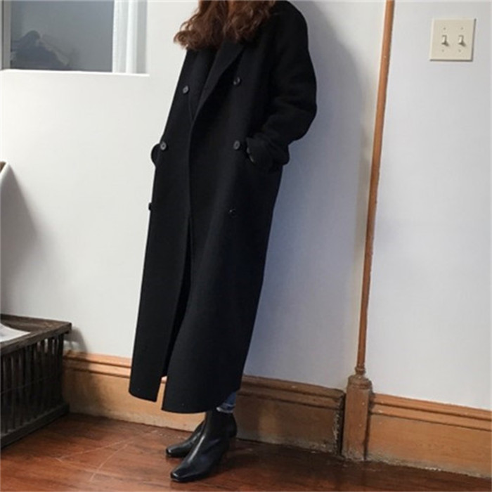 <br>チェスターコート ロングコート レディース ラシャコート 秋冬 コート ロング丈 アウター ラシャ 黒 ブラック ゆったり 大きいサイズ 通勤 OL 上品 おしゃれ 大人 冬物 送料無料 チェスター きれいめ 冬 秋 ロング 長袖 厚手 無地 暖かい