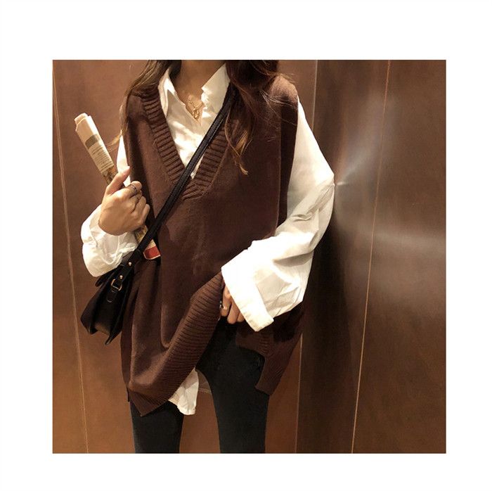 <br>ニットベスト レディース 春 秋 プルオーバー ベスト 春秋 ニット ベスト 春ベスト おしゃれ 着回し トップス 体型カバー ノースリーブ シンプル カジュアル レイヤード 重ね着 定番 クールネック 上着 伸縮性 無地 大きいサイズ 送料無料