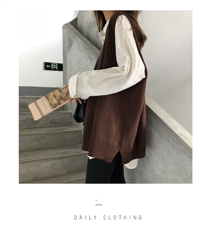 <br>ニットベスト レディース 春 秋 プルオーバー ベスト 春秋 ニット ベスト 春ベスト おしゃれ 着回し トップス 体型カバー ノースリーブ シンプル カジュアル レイヤード 重ね着 定番 クールネック 上着 伸縮性 無地 大きいサイズ 送料無料