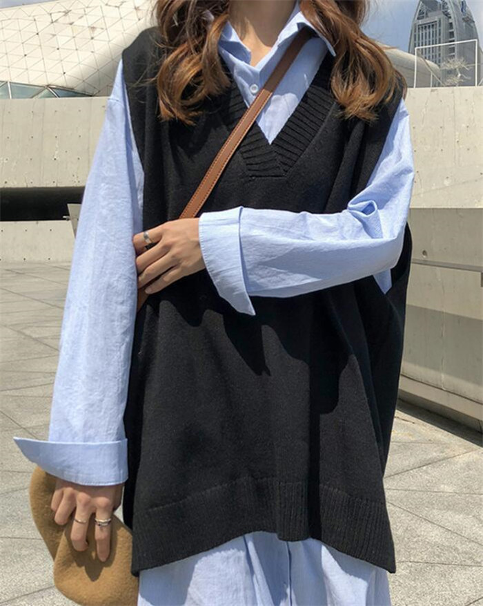 <br>ニットベスト レディース 春 秋 プルオーバー ベスト 春秋 ニット ベスト 春ベスト おしゃれ 着回し トップス 体型カバー ノースリーブ シンプル カジュアル レイヤード 重ね着 定番 クールネック 上着 伸縮性 無地 大きいサイズ 送料無料