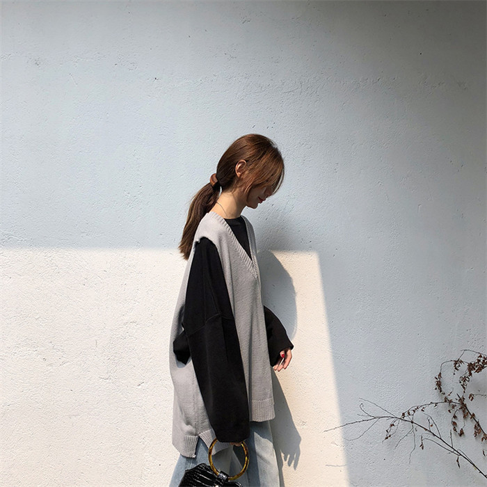 <br>ニットベスト レディース 春 秋 プルオーバー ベスト 春秋 ニット ベスト 春ベスト おしゃれ 着回し トップス 体型カバー ノースリーブ シンプル カジュアル レイヤード 重ね着 定番 クールネック 上着 伸縮性 無地 大きいサイズ 送料無料