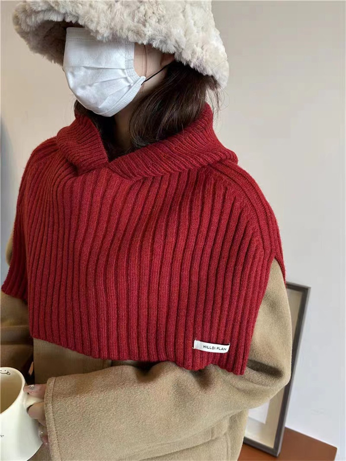 <br>ニットベスト 変形 帽子 グレー パーカー ベスト ニット セーター トップス レディース ノースリーブ 半袖 ハイネック タートルネック ノースリーブ ポンチョ 秋 フード付き ストール 秋冬 プルオーバー 大きいサイズ 重ね着 レイヤード 黒 送料無料