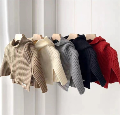 <br>ニットベスト 変形 帽子 グレー パーカー ベスト ニット セーター トップス レディース ノースリーブ 半袖 ハイネック タートルネック ノースリーブ ポンチョ 秋 フード付き ストール 秋冬 プルオーバー 大きいサイズ 重ね着 レイヤード 黒 送料無料