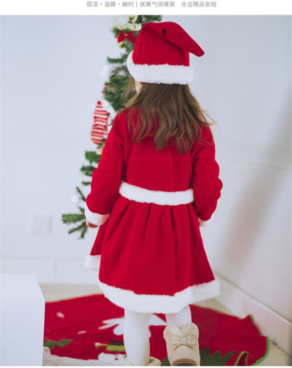 <br>クリスマス サンタ コスプレ 子供 サンタクロース キッズ 女の子 コスチューム ワンピース サンタ服 衣装 サンタコス 仮装 子供服 帽子 100cm 110cm 120cm 130cm 140cm 150cm ベビー服 クリスマス服 送料無料 可愛い パーティー