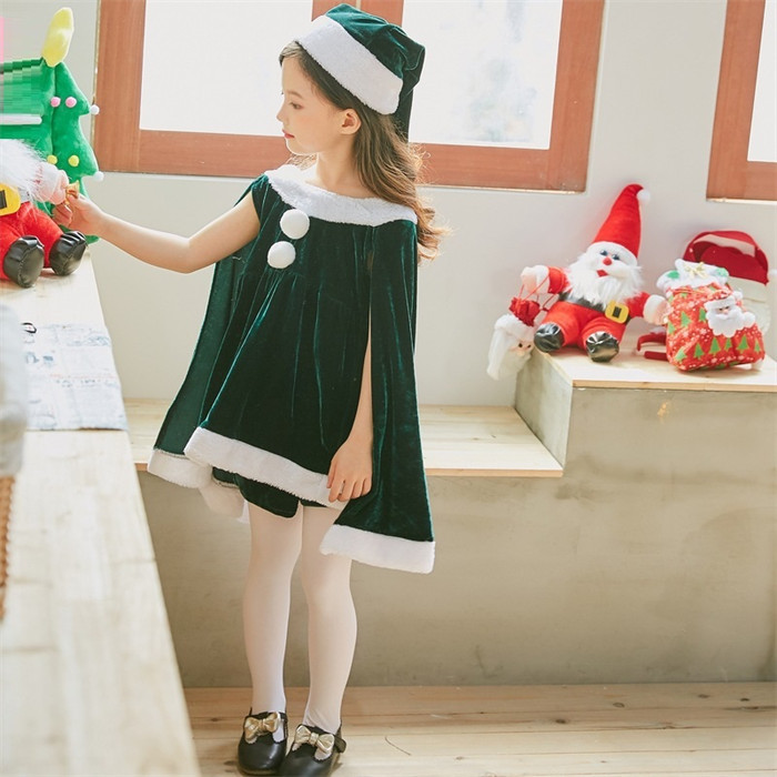 <br>クリスマス サンタ コスプレ 子供 サンタクロース キッズ 女の子 コスチューム ワンピース サンタ服 衣装 サンタコス 仮装 子供服 帽子 カチューシャ 100cm 110cm 120cm 130cm 140cm 150cm ベビー服 クリスマス服 送料無料 可愛い パーティー