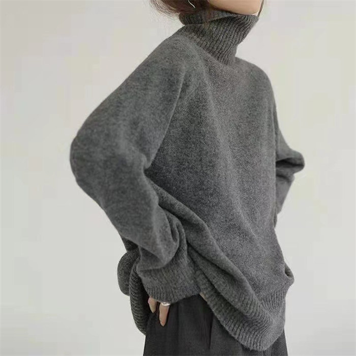 ニット レディース 秋 冬 セーター 長袖 ハイネック あったか ニット カットソー 無地 ニット もこもこ ふわふわ きれいめ お洒落  着回し シンプル ゆったり カジュアル ゆるっと 体型カバー 柔らかい オシャレ 女性らしい 通勤 普段着 秋 冬 着心地 20 30 40 50代